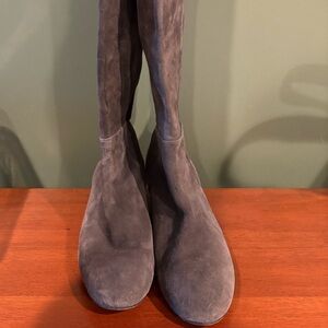 Stuart Weitzman Eloise Sock Boots in Gray